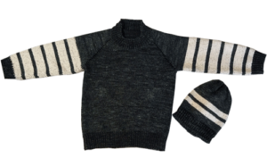 Black stripe sweater